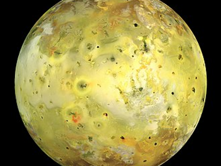 Io: Galileo spacecraft true-color image of Io.