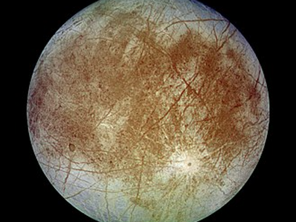 Europa: Imaged on 7 September 1996 by Galileo spacecraft.
