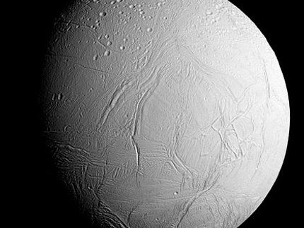 Enceladus: View of trailing hemisphere in natural color[a]